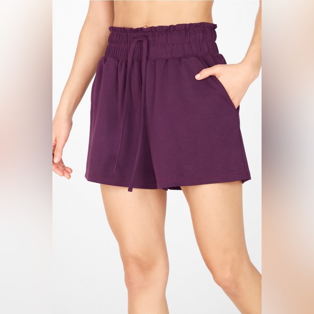 Fabletics Abby Shorts in Dark Eggplant